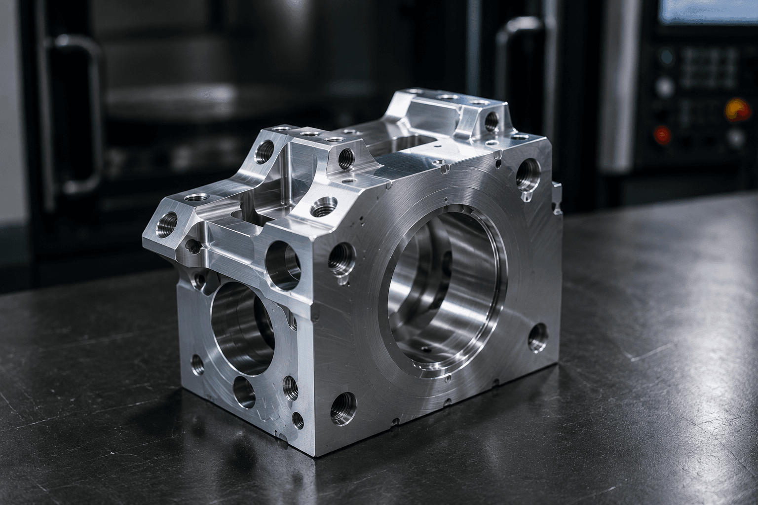 Precision CNC-milled metal housing